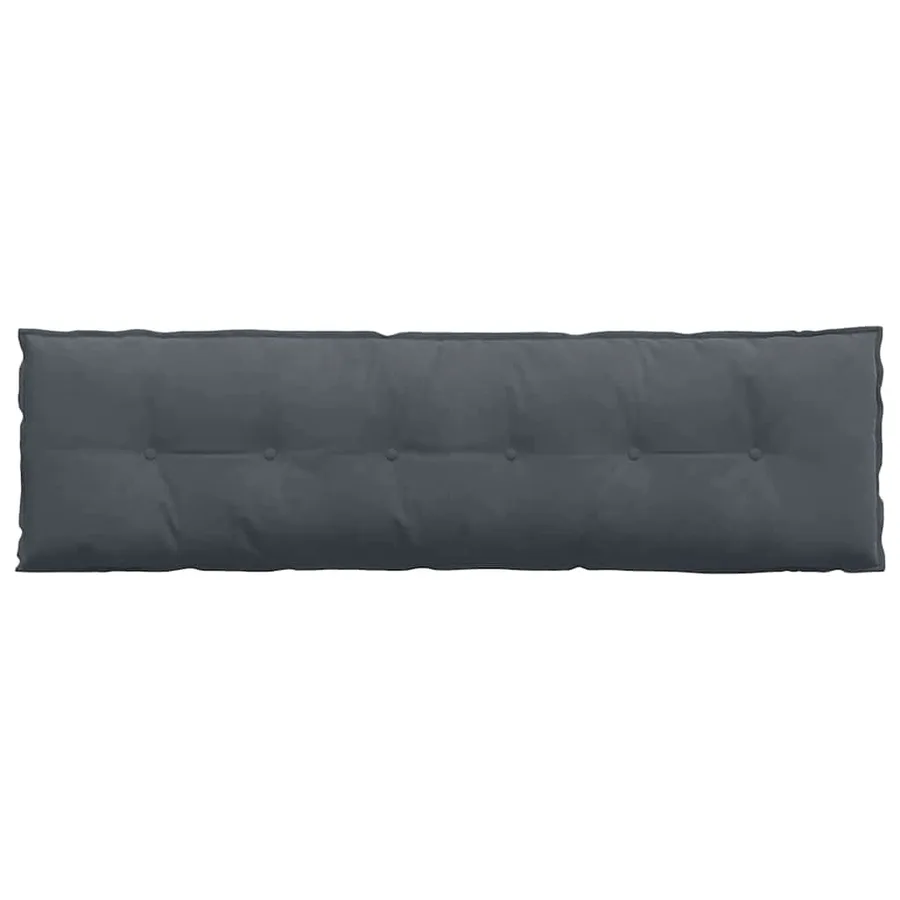 Coussin de Dos Gris foncé 180 x 50 cm Tissu en velours côtelé - 6