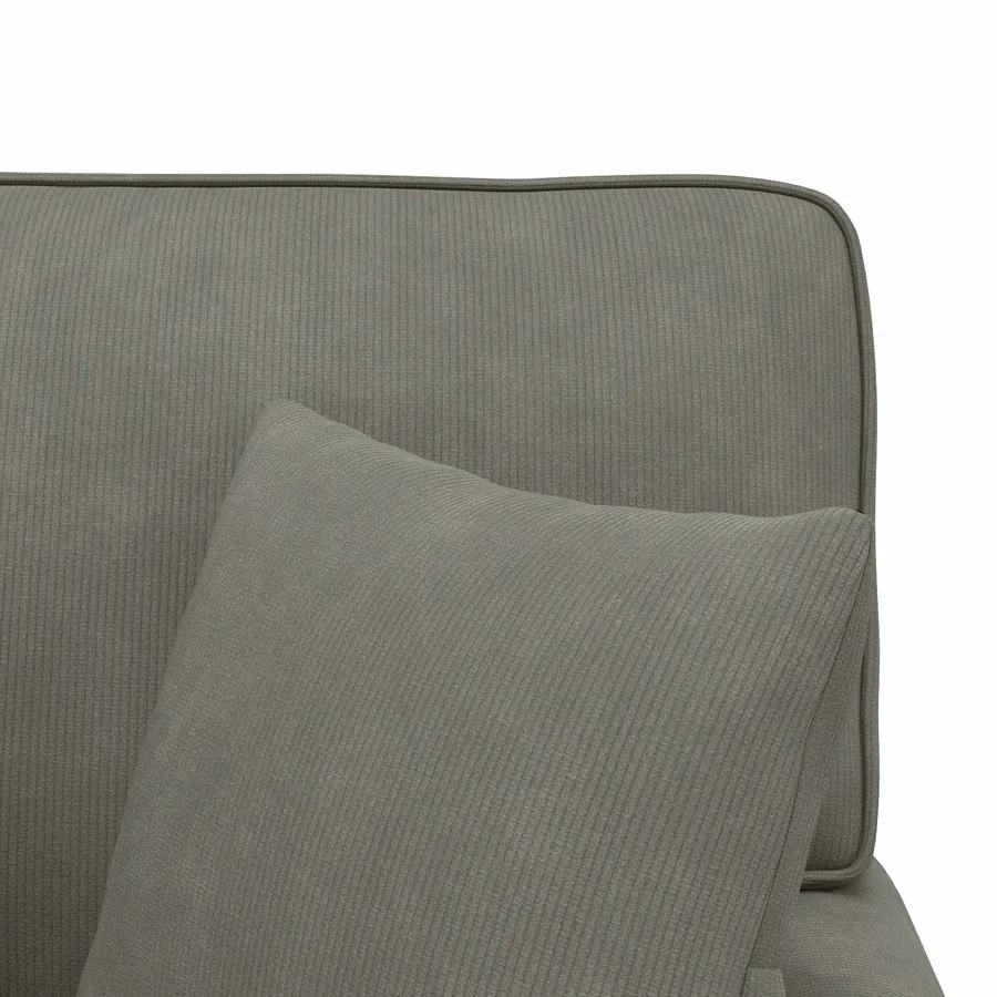Chaise lounge avec jupe avec coussin 3 pcs Gris clair - 9