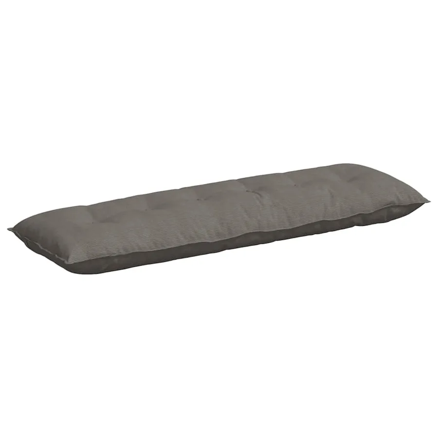 Coussin de Dos Gris clair 160 x 50 cm Tissu en velours côtelé - 2