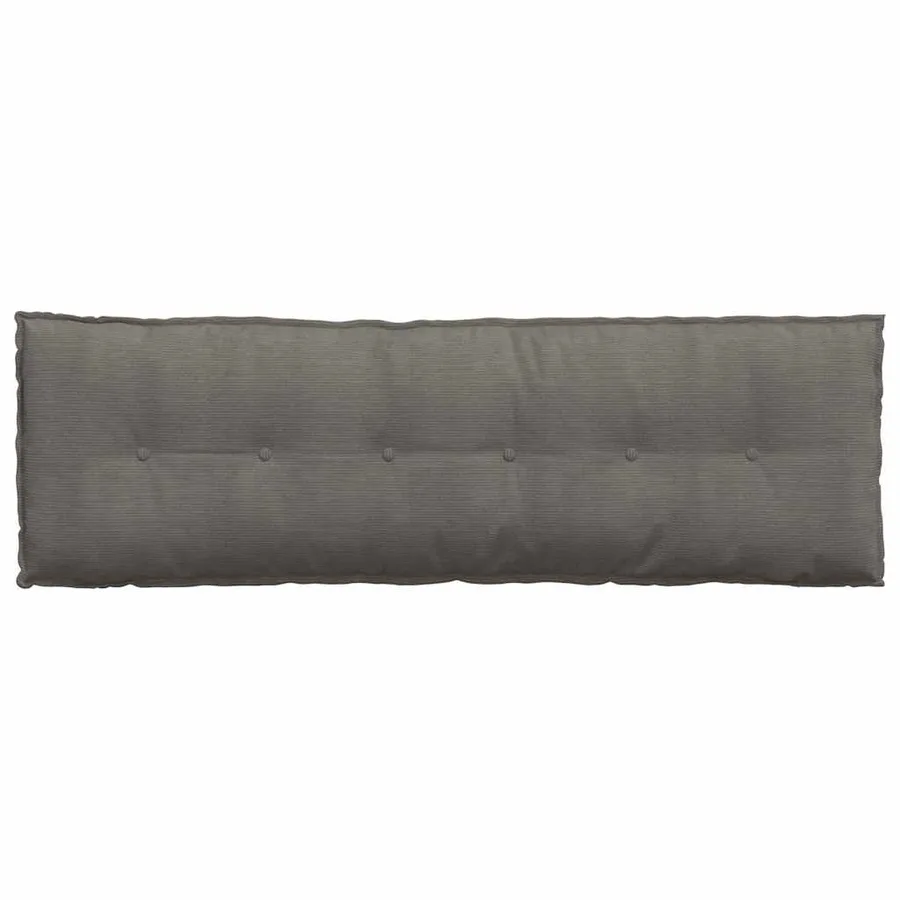 Coussin de Dos Gris clair 160 x 50 cm Tissu en velours côtelé - 6