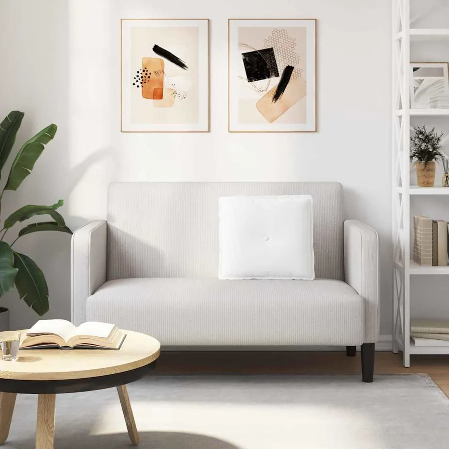 Coussin de Dos Blanc 50 x 19 x 45 cm tissu - 4