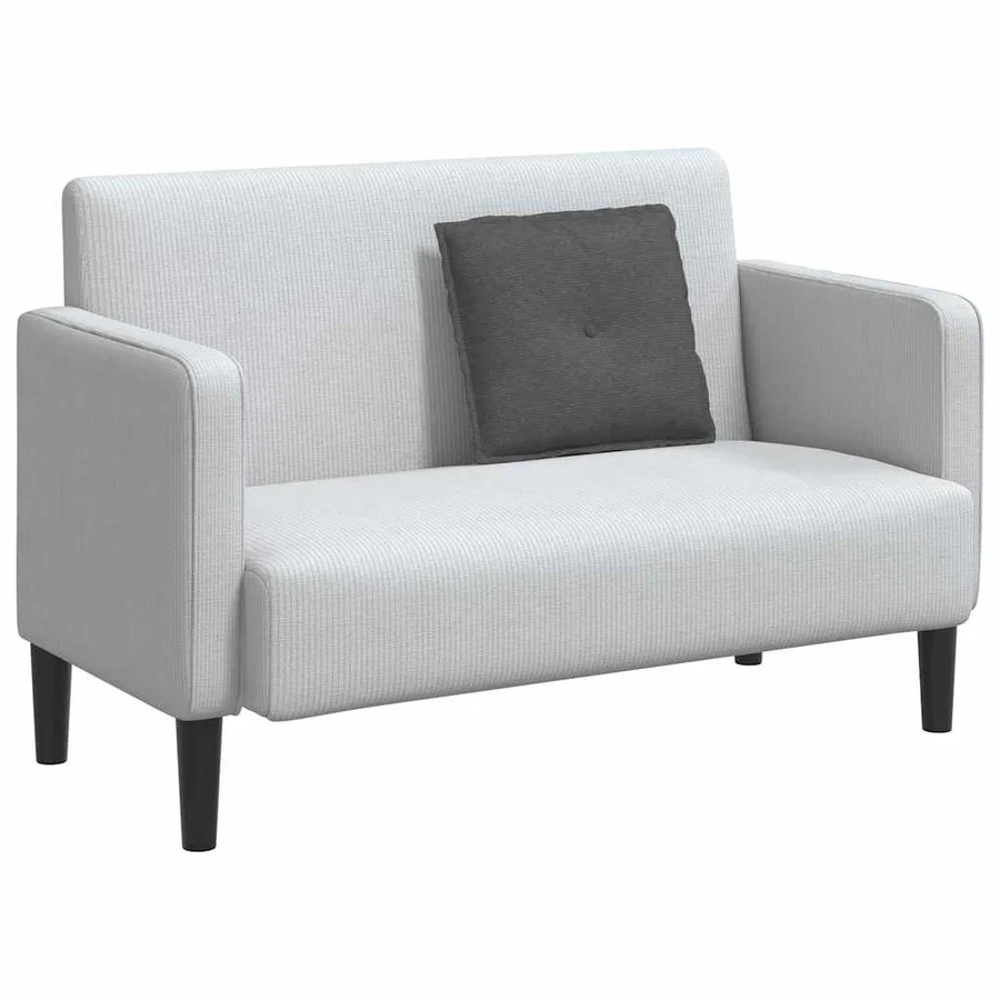 Coussin de Dos Gris foncé 50 x 45 cm Tissu en velours côtelé - 3