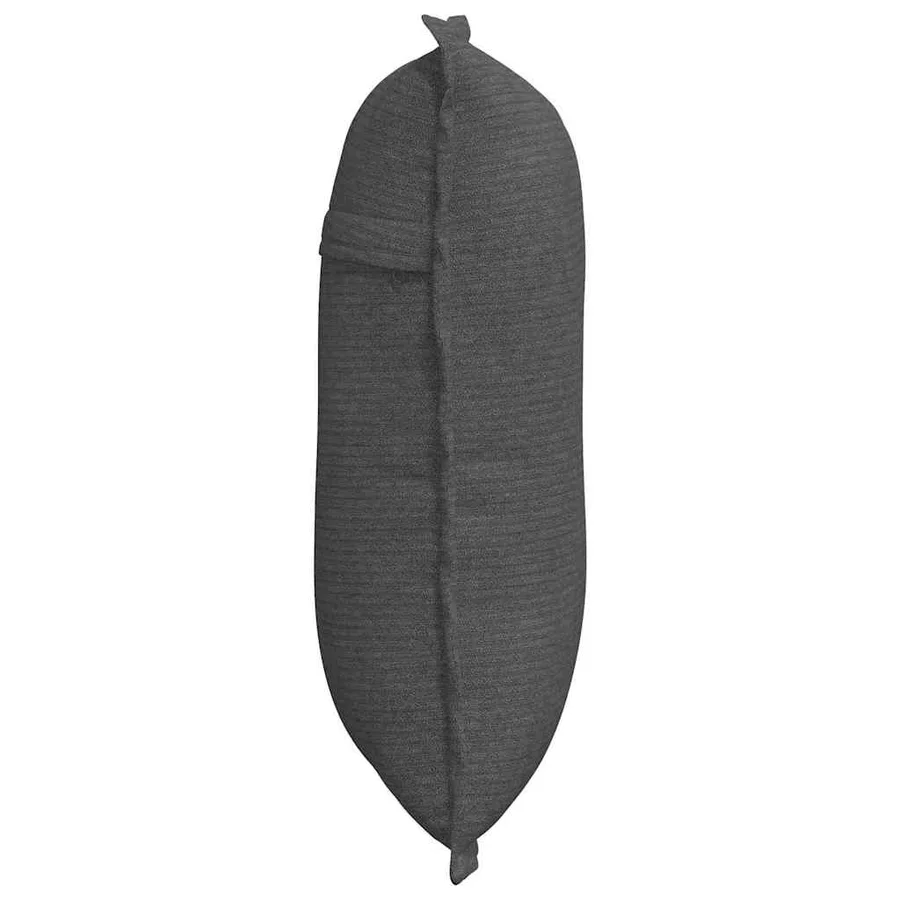Coussin de Dos Gris foncé 50 x 45 cm Tissu en velours côtelé - 6