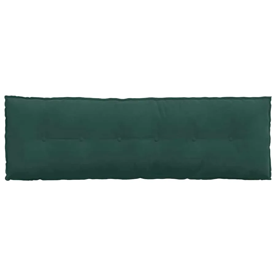 Coussin de Dos Vert foncé 160 x 50 cm Tissu en velours côtelé - 6