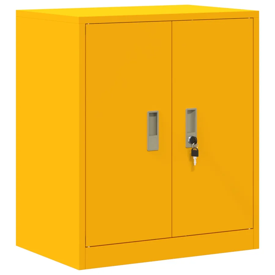Armoire de rangement Jaune moutarde 60 x 40 x 70 cm Acier - 2
