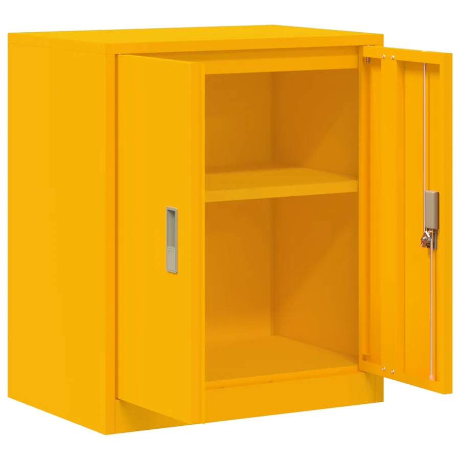 Armoire de rangement Jaune moutarde 60 x 40 x 70 cm Acier - 5