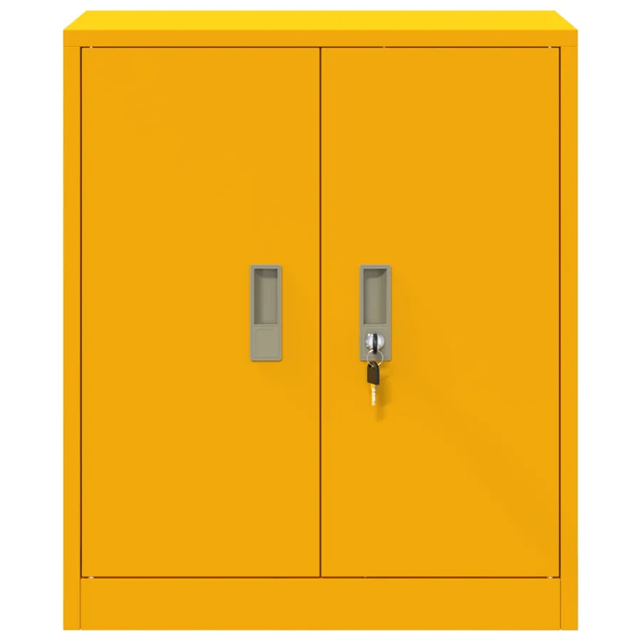 Armoire de rangement Jaune moutarde 60 x 40 x 70 cm Acier - 6