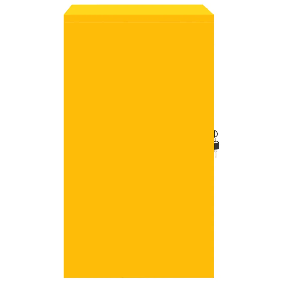 Armoire de rangement Jaune moutarde 60 x 40 x 70 cm Acier - 7