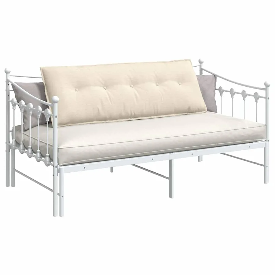 Coussin de Dos Crème 140 x 50 cm Tissu en velours côtelé - 3
