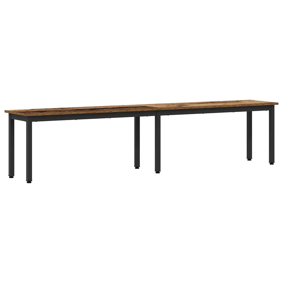 banc Bois ancien 200 x 35 x 45 cm Bois d'ingénierie - 2