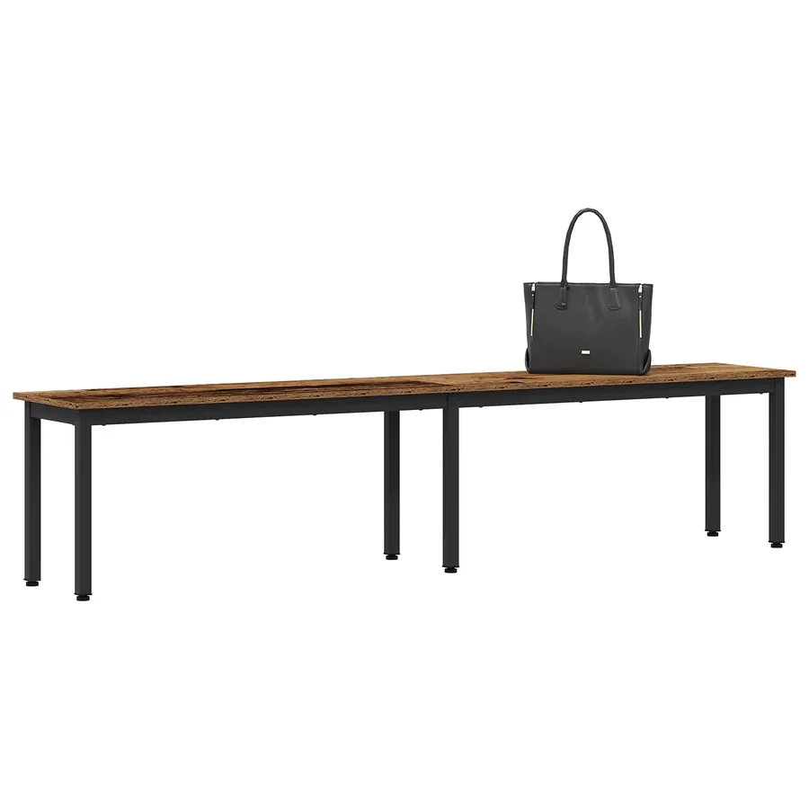 banc Bois ancien 200 x 35 x 45 cm Bois d'ingénierie - 3