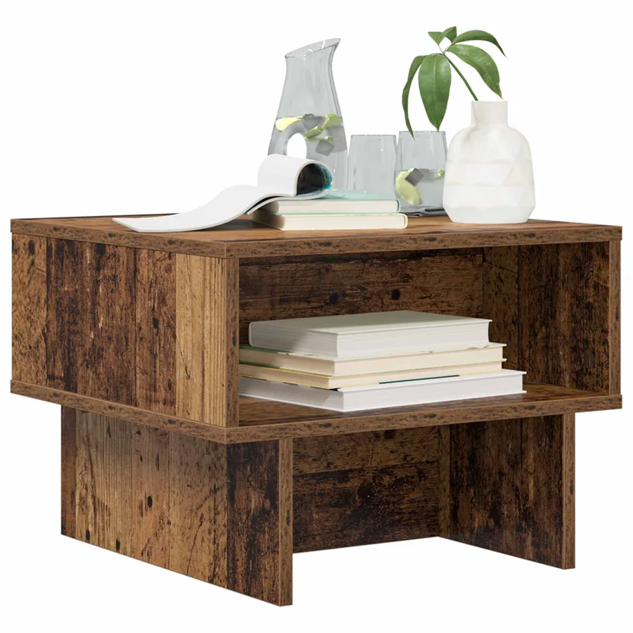 Table basse Bois ancien 48 x 46 x 35 cm Bois d'ingénierie - 3