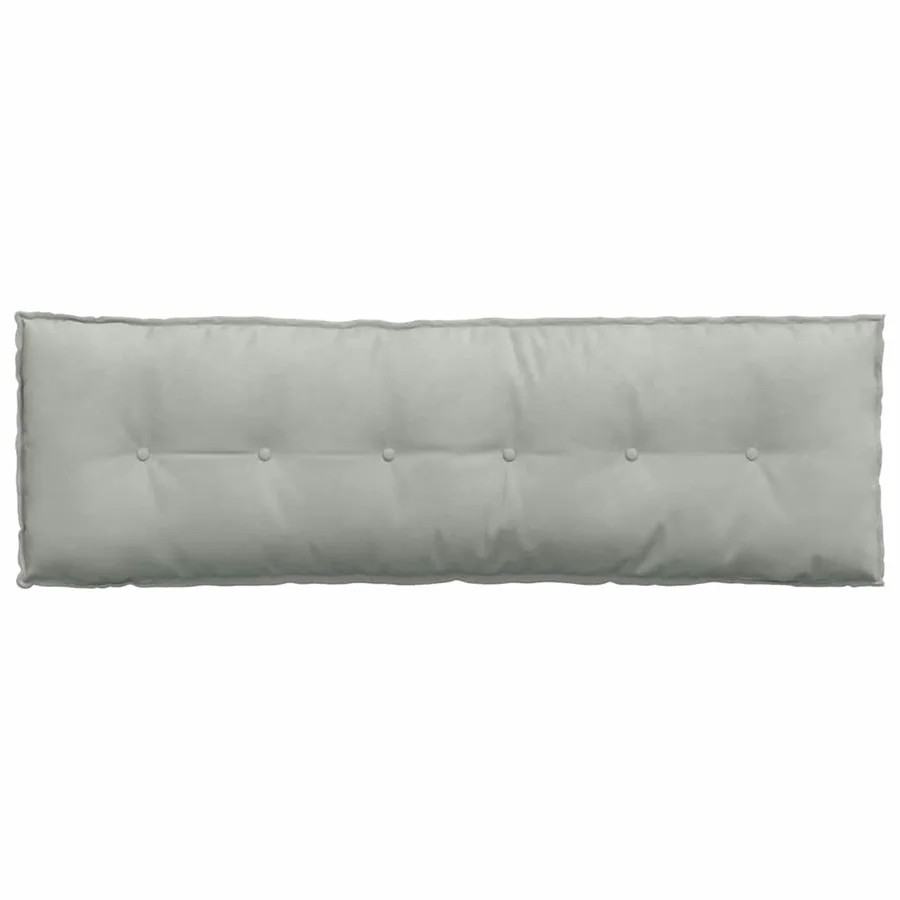 Coussin de Dos Gris clair 160 x 50 cm Tissu en velours côtelé - 6