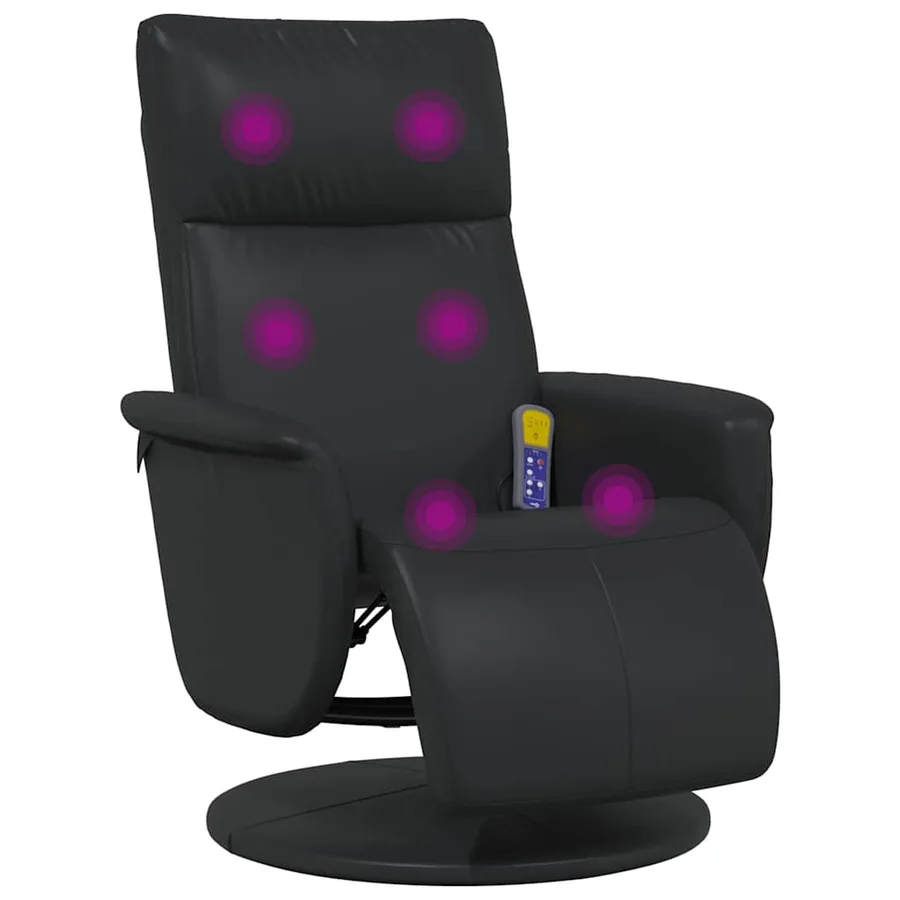 Fauteuil de massage inclinable Noir 71 x 90 x 105 cm - 2