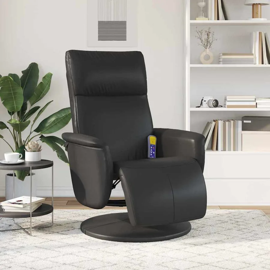 Fauteuil de massage inclinable Noir 71 x 90 x 105 cm - 3