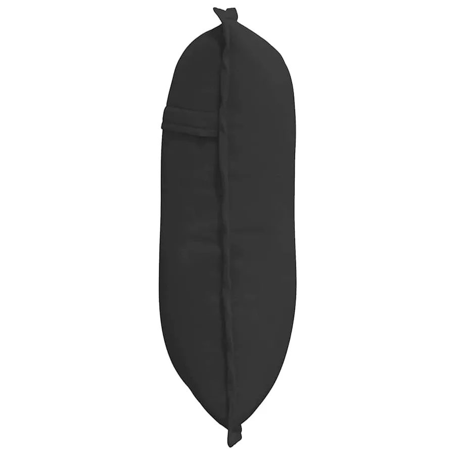 Coussin de Dos Noir 50 x 45 cm Tissu en microfibre - 6