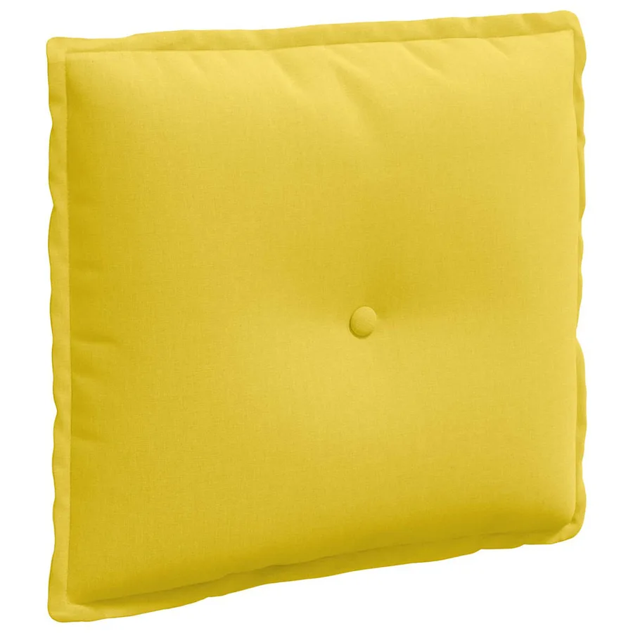 Coussin de Dos Jaune clair 50 x 19 x 45 cm tissu - 2
