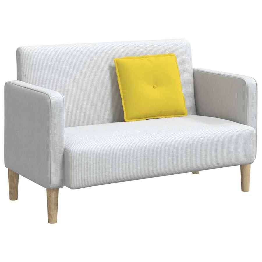 Coussin de Dos Jaune clair 50 x 19 x 45 cm tissu - 3