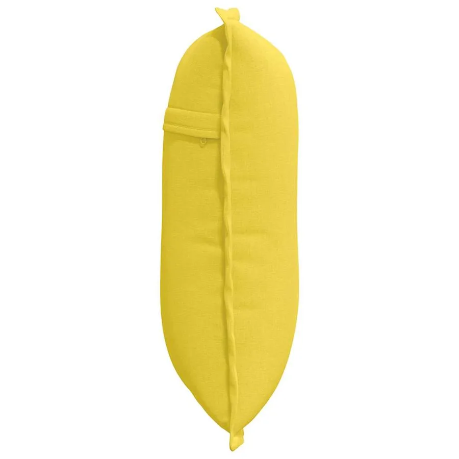 Coussin de Dos Jaune clair 50 x 19 x 45 cm tissu - 6