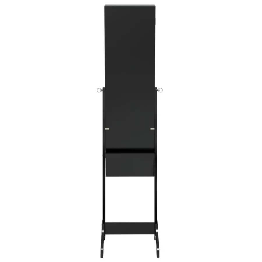 Miroir sur pied blanc avec LED noir 34x37x146 cm - 11