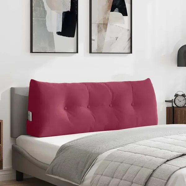 Coussin de Dos Bordeaux 120 x 24 x 50 cm Velours