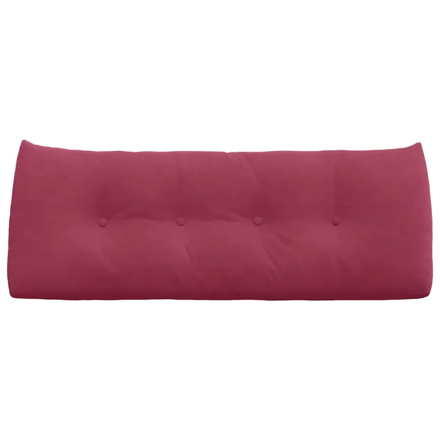 Coussin de Dos Bordeaux 120 x 24 x 50 cm Velours - 6