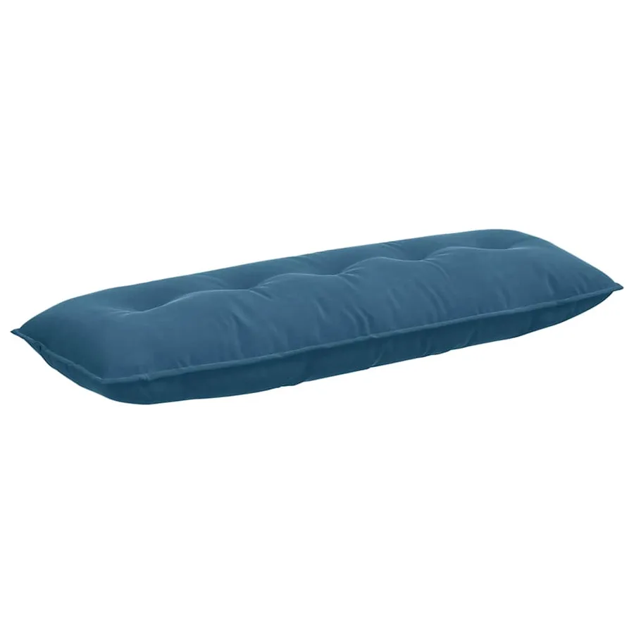 Coussin de Dos Bleu 140 x 50 cm Tissu en velours côtelé - 2