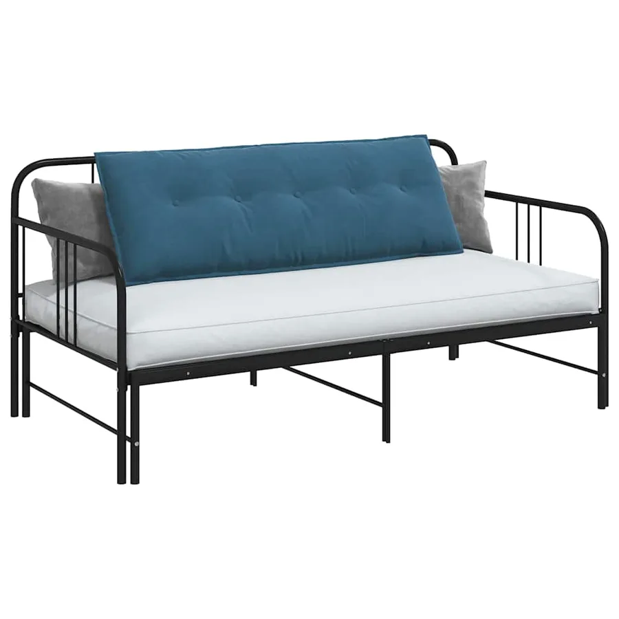 Coussin de Dos Bleu 140 x 50 cm Tissu en velours côtelé - 3