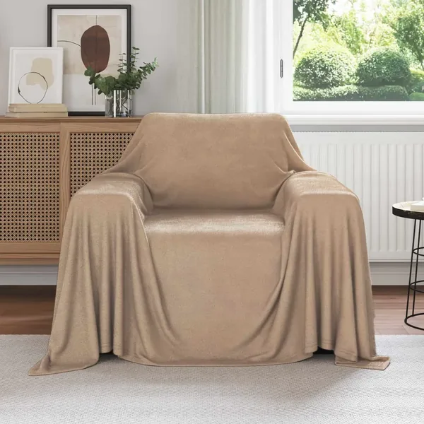 Jeté Camel 210 x 140 cm Toison