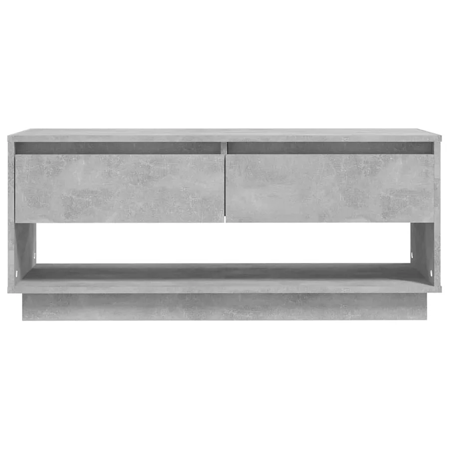 Meuble TV gris béton 102x41x44 cm bois d'ingénierie - 5