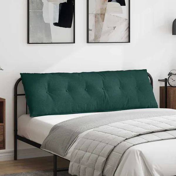 Coussin de Dos Vert foncé 160 x 19 x 50 cm tissu