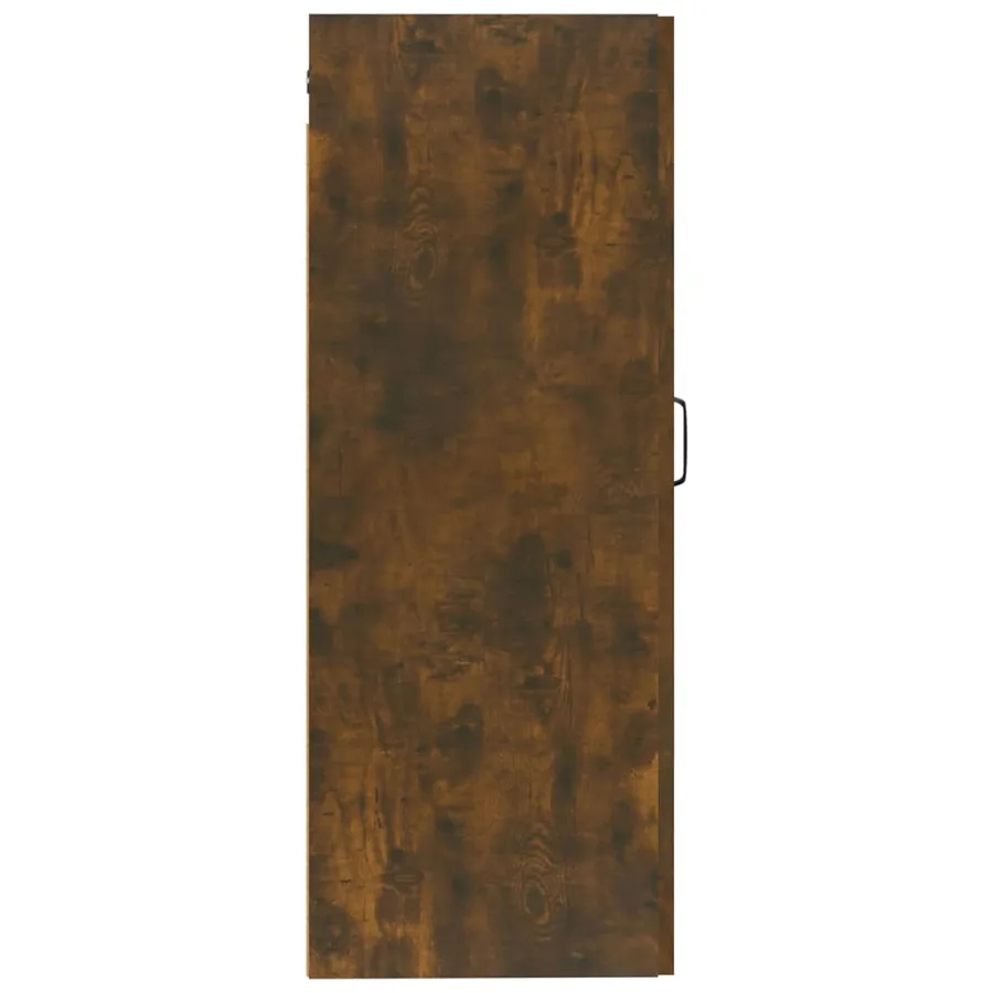 Armoire suspendue Chêne fumé 35x34x90 cm Bois d'ingénierie - 6
