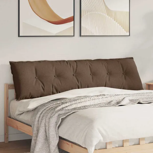 Coussin de Dos Marron 180 x 19 x 50 cm tissu