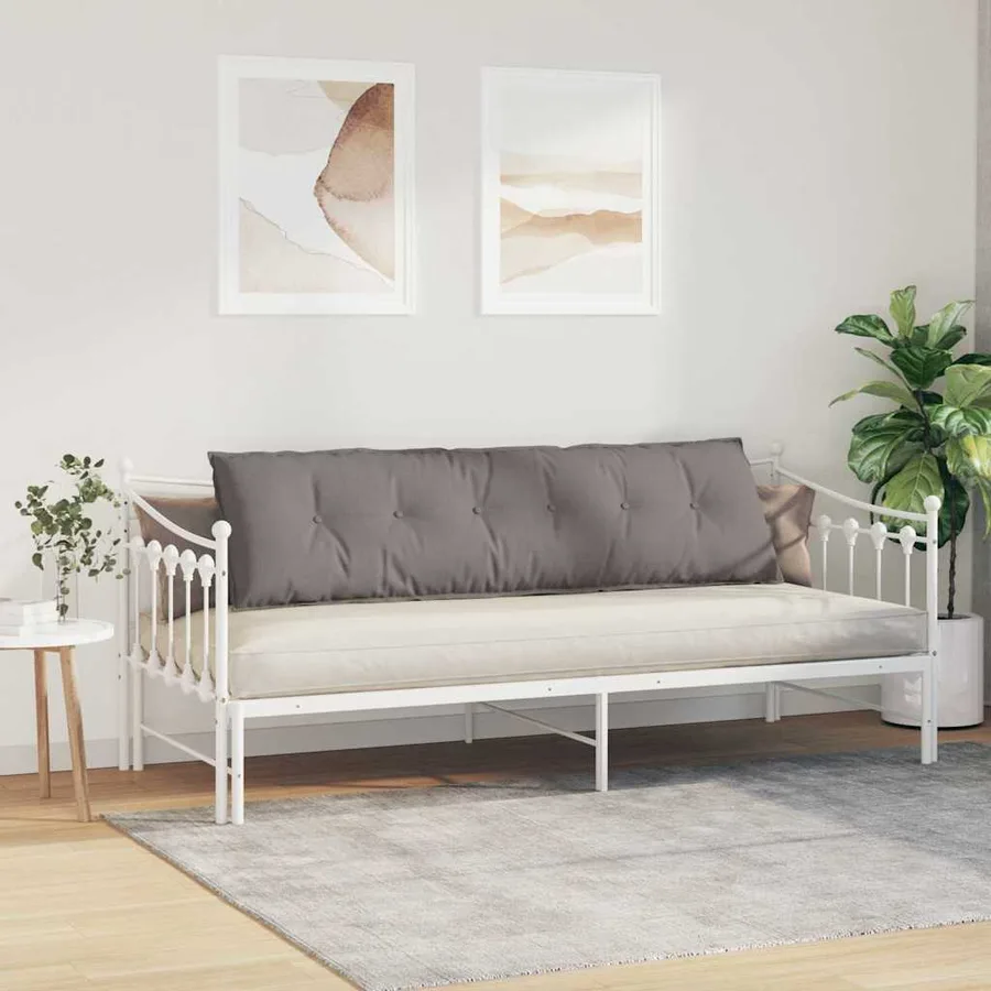 Coussin de Dos Taupe 180 x 19 x 50 cm tissu - 4