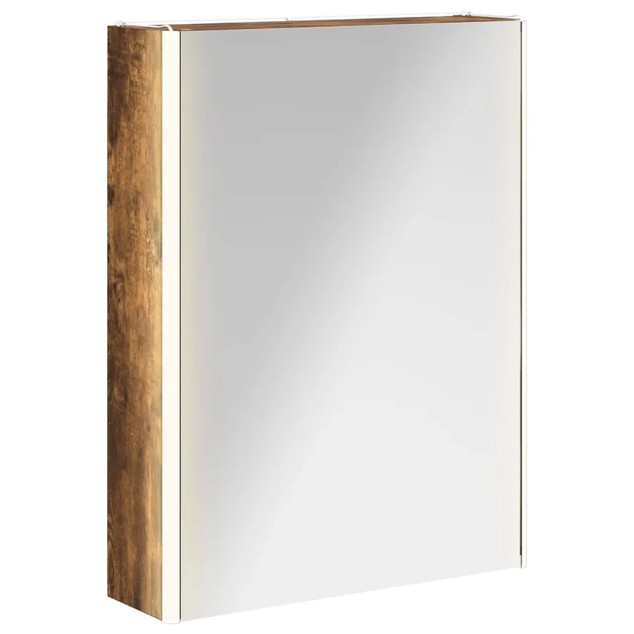 Armoire Miroir de Salle de Bain Chêne fumé 53,5 x 15,5 x 70 cm - 2