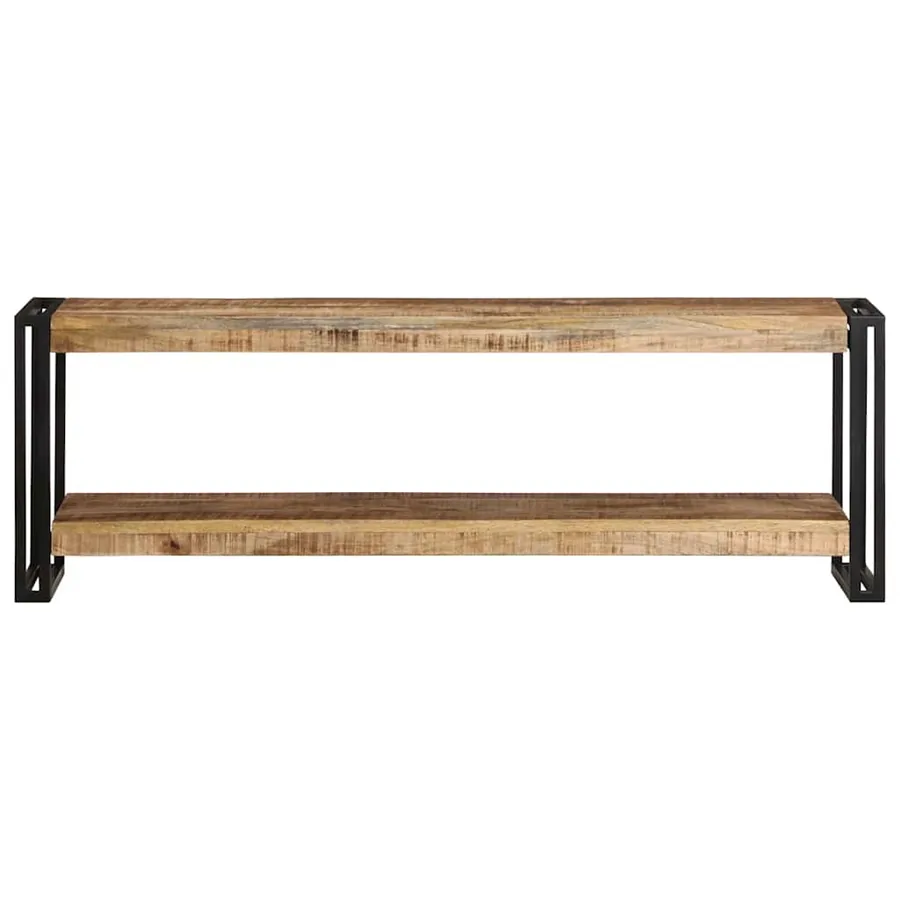 Meuble TV 120x30x40 cm Bois de manguier brut - 2