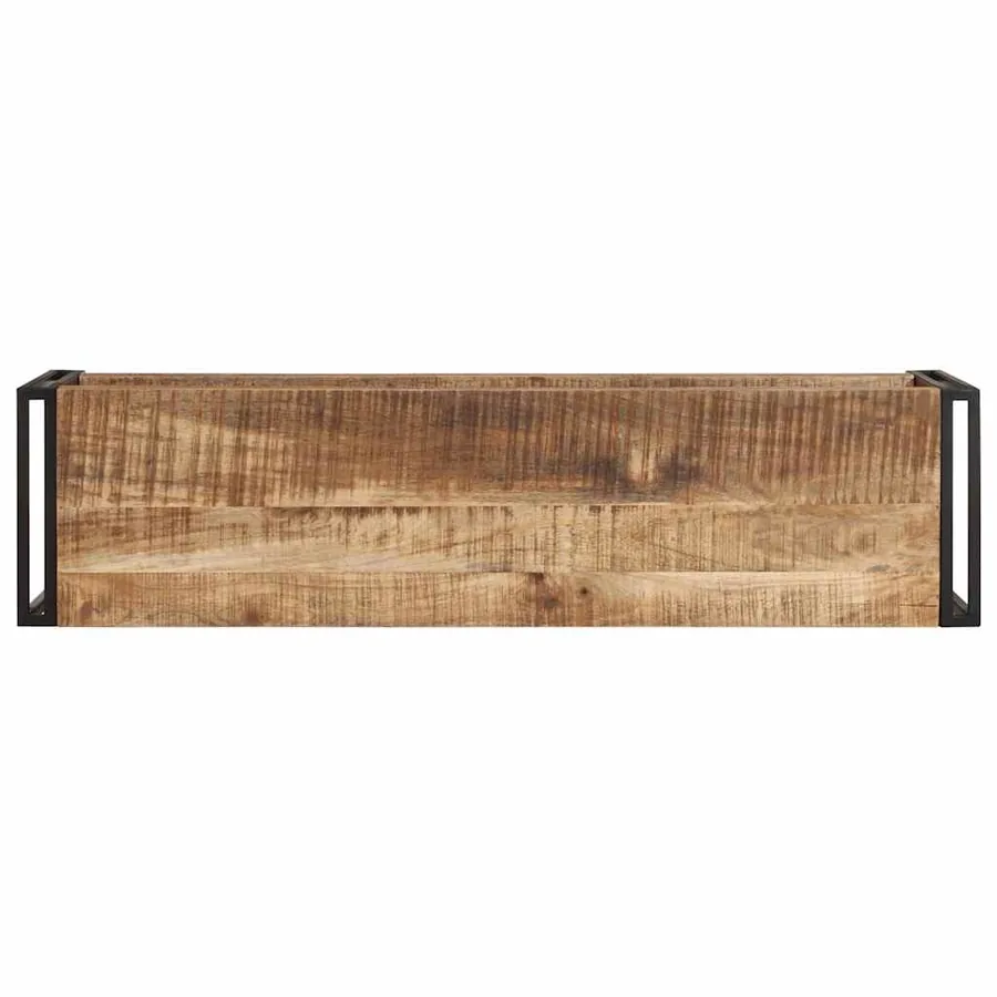Meuble TV 120x30x40 cm Bois de manguier brut - 3