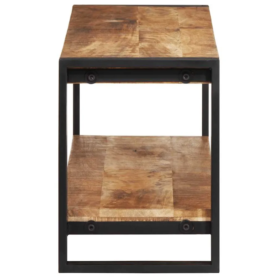 Meuble TV 120x30x40 cm Bois de manguier brut - 8