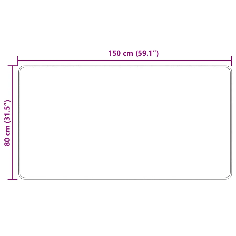 Coureur de Tapis MARSA Sable 80 x 150 cm Polyester et PVC - 7