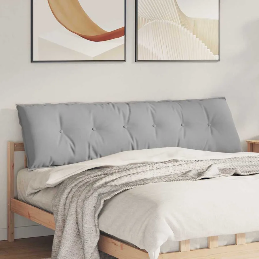 Coussin de Dos Gris nuage 180 x 19 x 50 cm tissu
