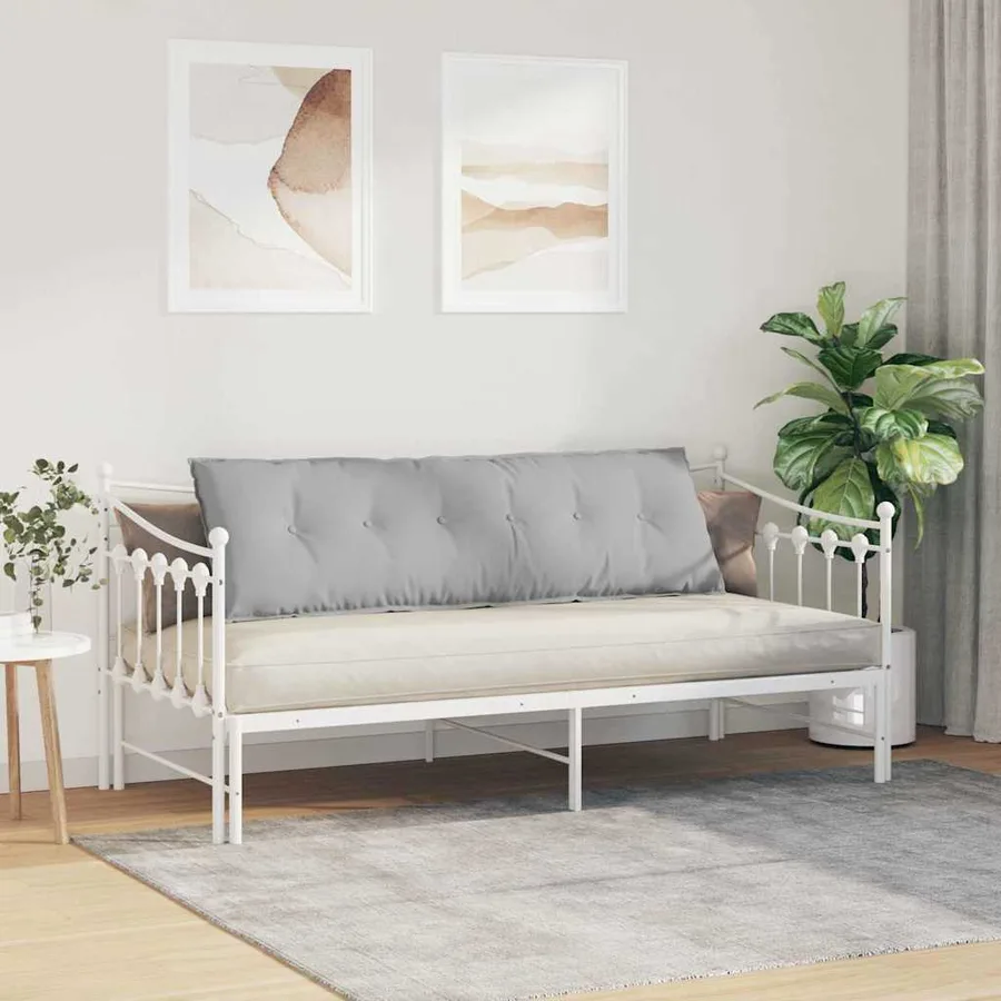 Coussin de Dos Gris nuage 160 x 19 x 50 cm tissu - 4
