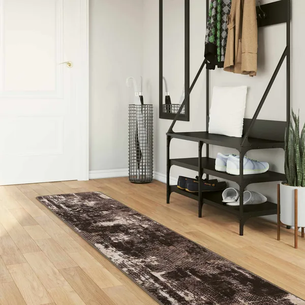 Coureur de Tapis MARSA Noir 50 x 350 cm Polyester et PVC