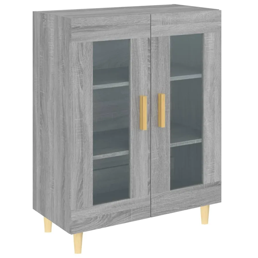 Buffet sonoma gris 69,5x34x90 cm bois d'ingénierie - 2