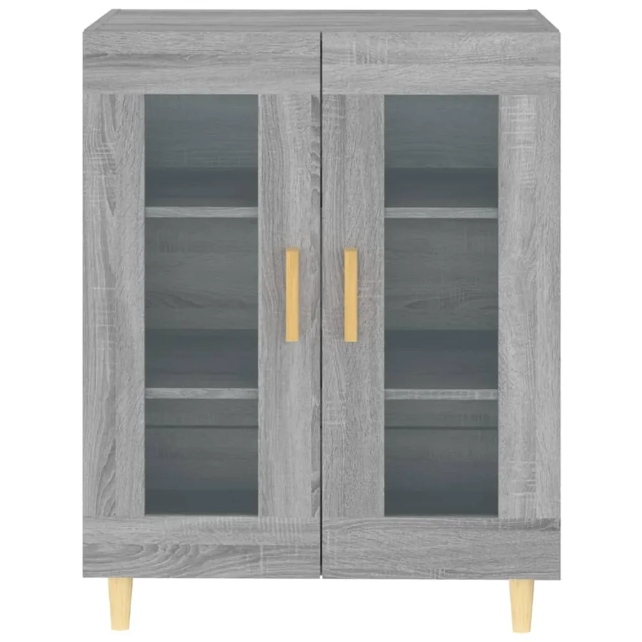 Buffet sonoma gris 69,5x34x90 cm bois d'ingénierie - 5