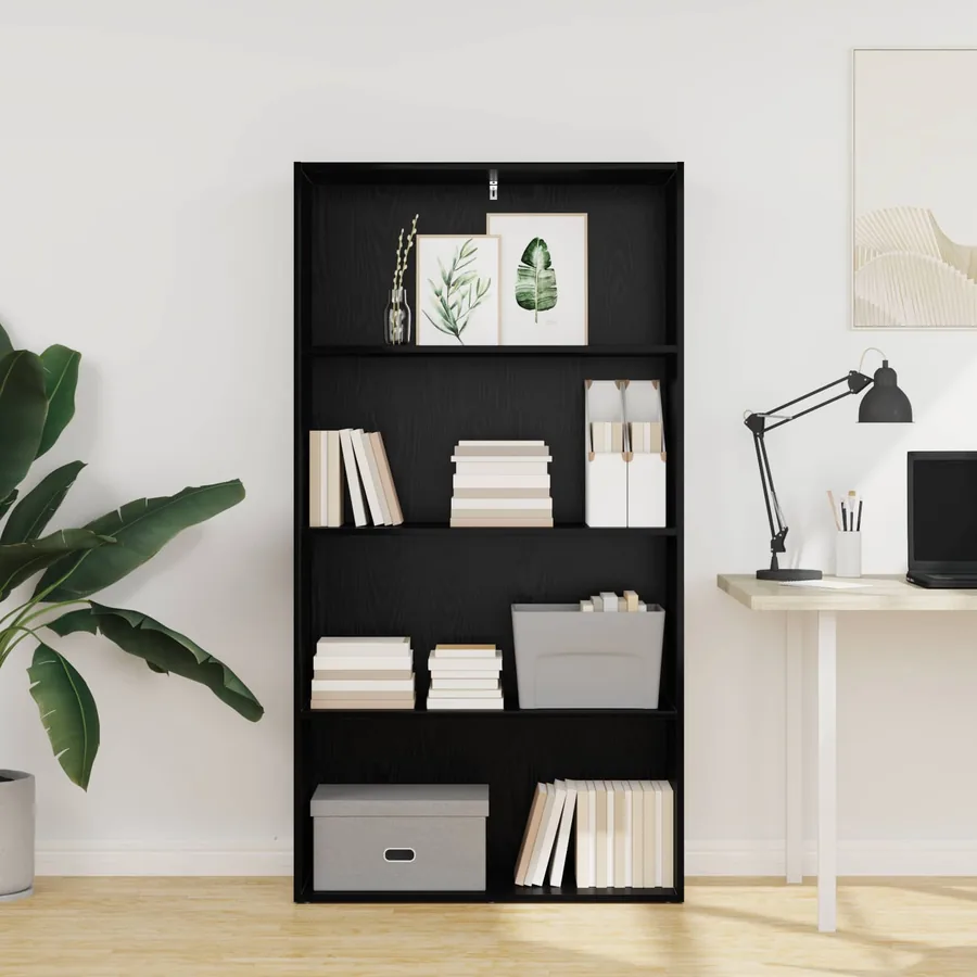 Bibliothèque autoportante Chêne noir 80 x 30 x 152 cm