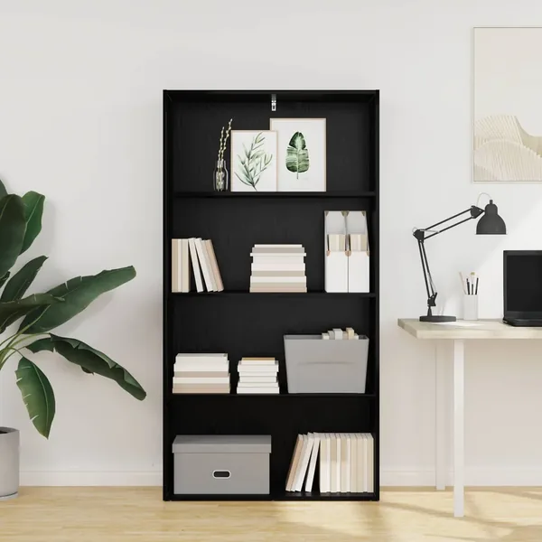 Bibliothèque autoportante Chêne noir 80 x 30 x 152 cm