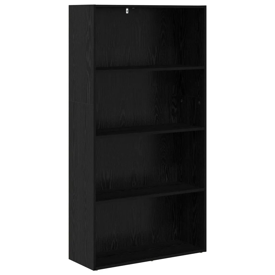 Bibliothèque autoportante Chêne noir 80 x 30 x 152 cm - 2