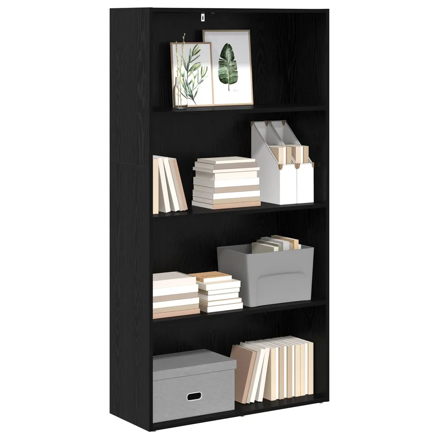 Bibliothèque autoportante Chêne noir 80 x 30 x 152 cm - 3