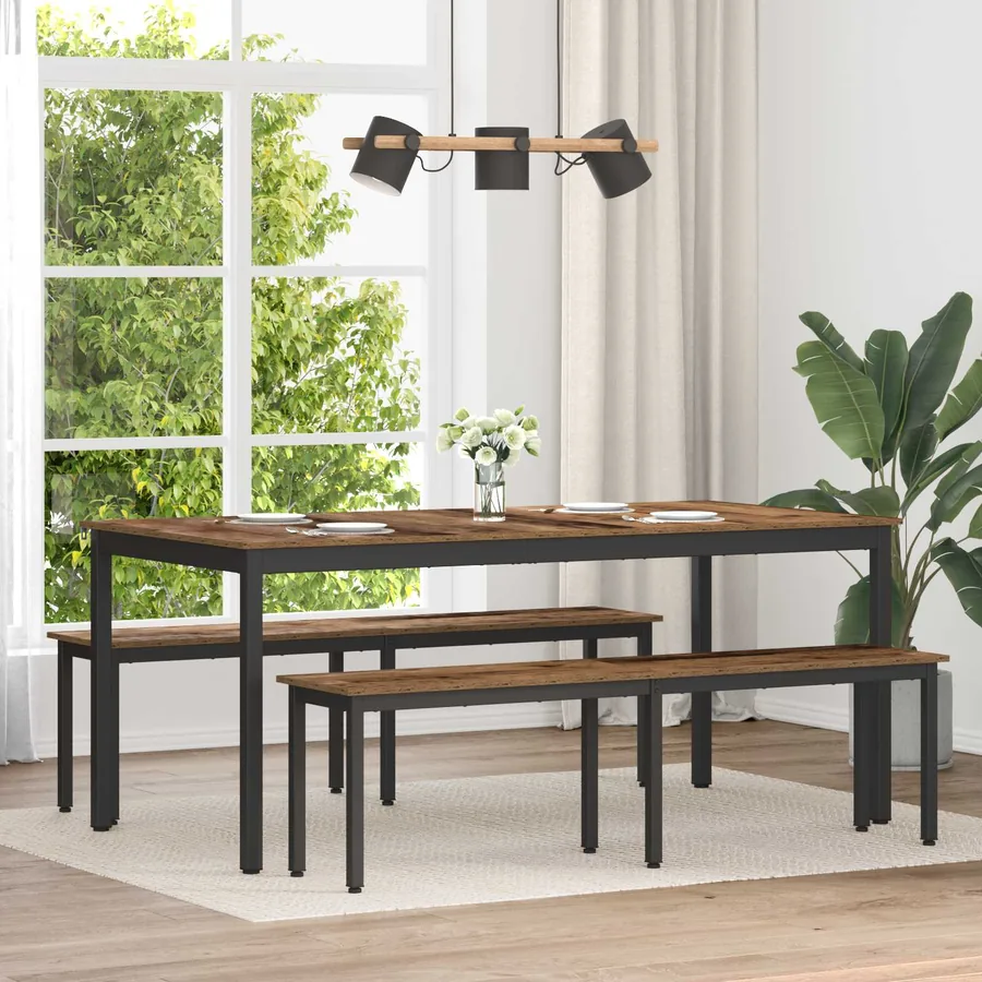 banc Bois ancien 160 x 35 x 45 cm Bois d'ingénierie