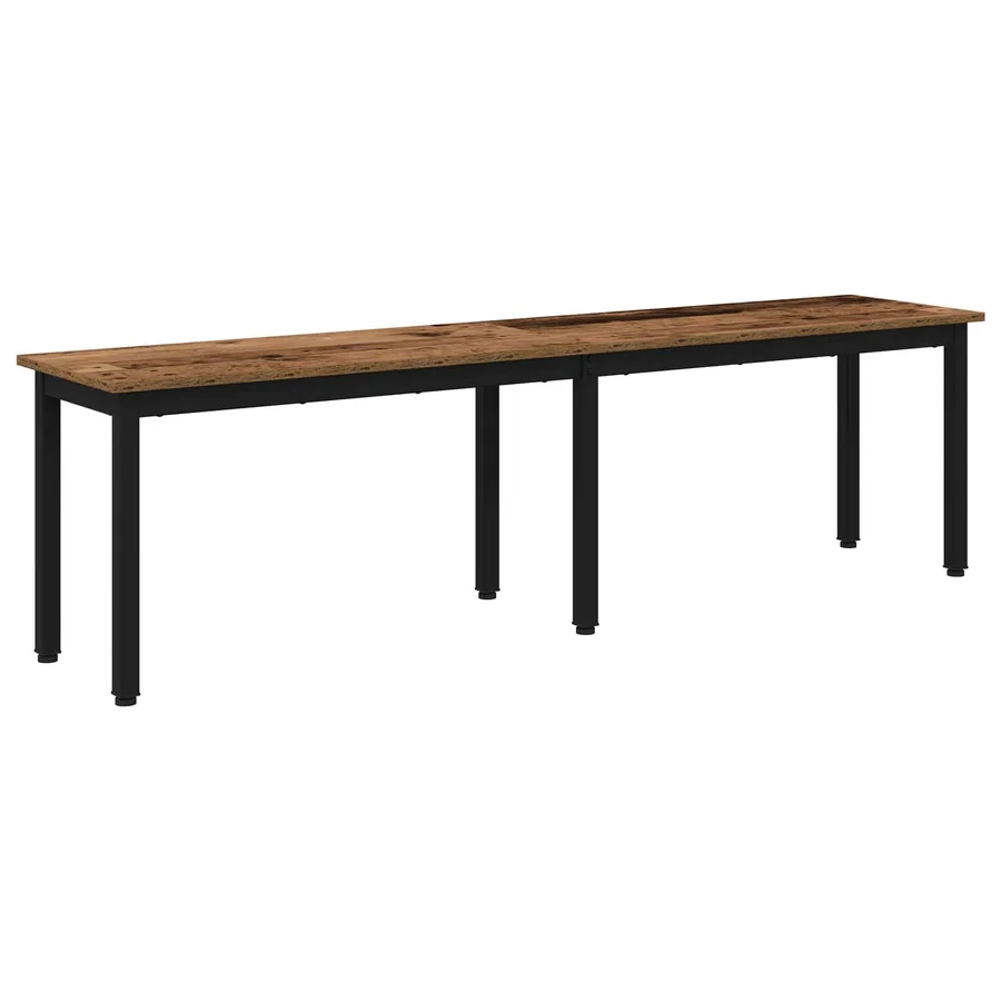banc Bois ancien 160 x 35 x 45 cm Bois d'ingénierie - 2